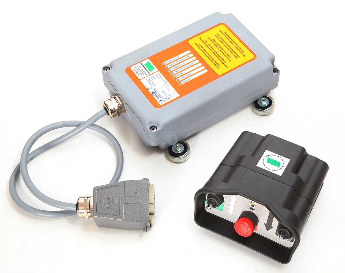 Funkfernbedienung für Trockenspritzmaschinen